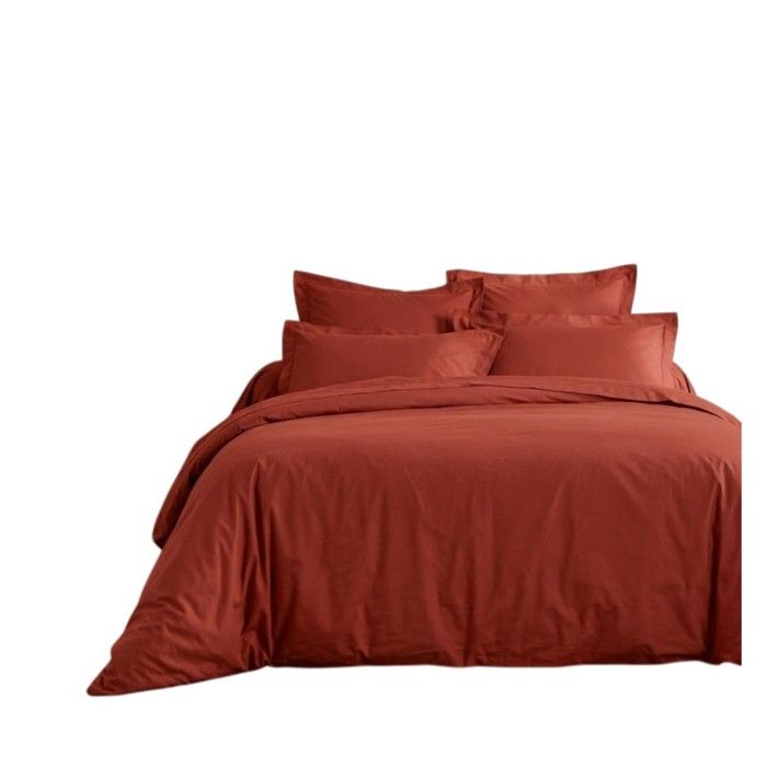Housse de couette 220 x 240 cm Line terracotta