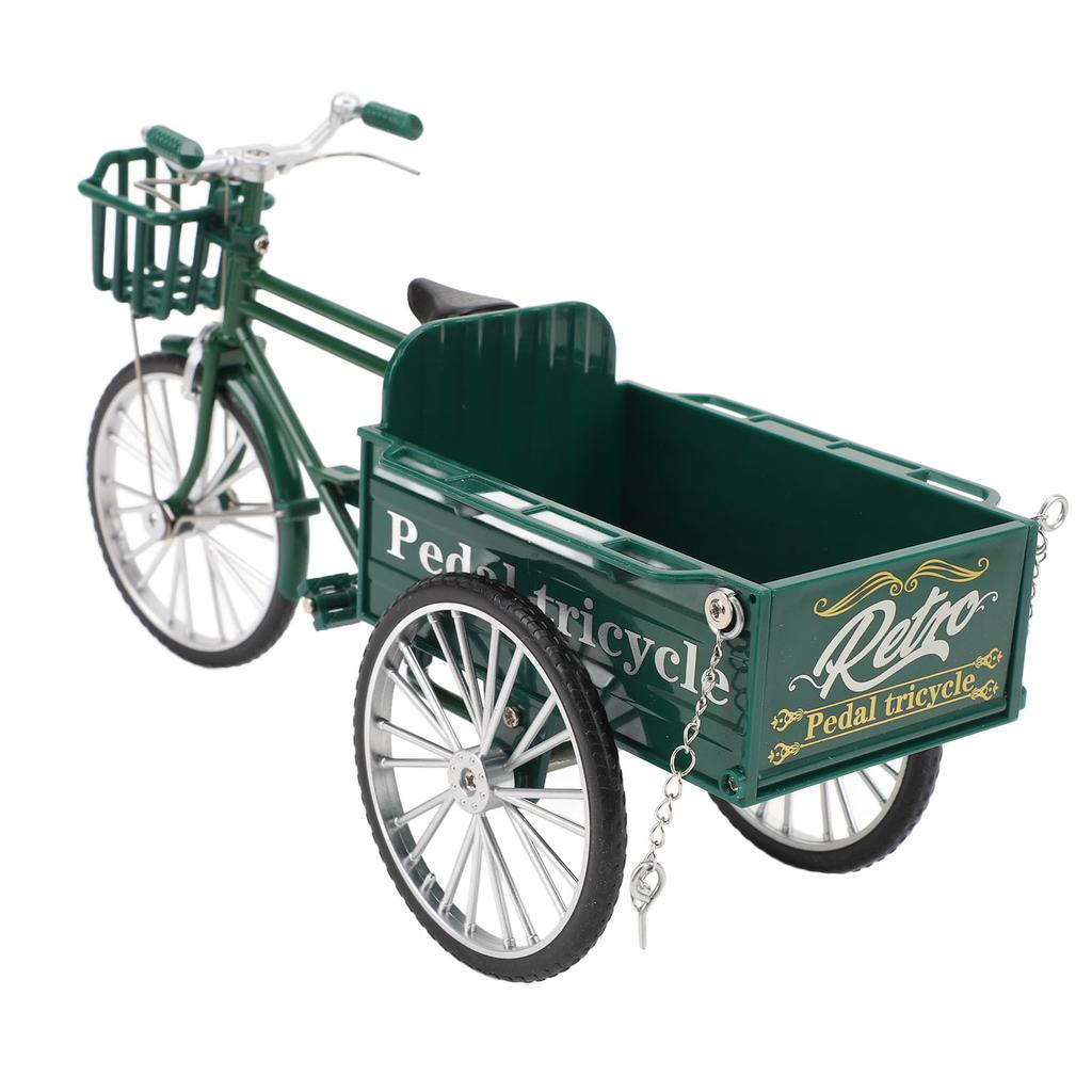 Miniaturlegierung Retro Dreirad Pritschenwagen Metall Dreirad Modell Spielzeug Oldtimer Zuhause