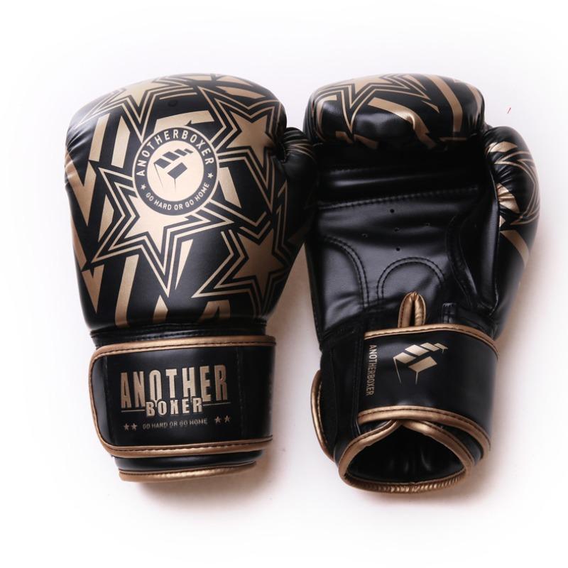Боксерские перчатки мужские и женские боксерские перчатки Sanda Muay Thai кожаные перчатки для кикбоксинга Sandbags Training Glove 10oz/12oz/14oz 10oz