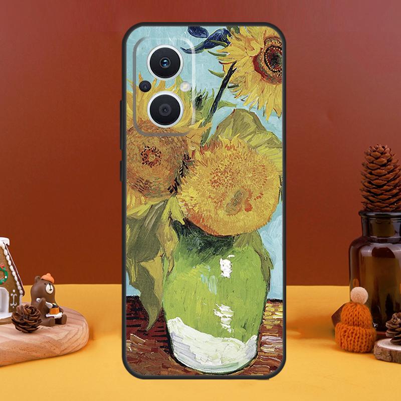 Paintings Starry Night Gogh Case For OPPO Reno 8T 4Z 5Z 10 Pro 11 F 4 5 6 7 8 Lite OPPO Find X5 X6 Pro X2 X3 Lite Cover
