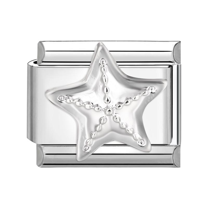 Y2K Heart Bow Knot Star Moon Butterfly Zircon Daisy Cross Italian Charm Links Fit 9mm Stainless Steel Bracelet DIY Making Gifts