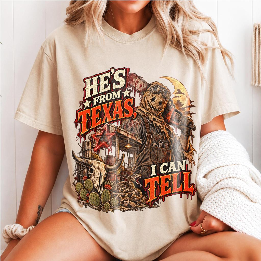Horror Movie Shirt, Vintage Slasher Tee, Retro Chainsaw Graphic T Shirt, Texas Horror Gift for Halloween Fans, Western Horror Design, Unisex