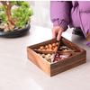 Solid Wood with Cover Dried Fruit Box Snack Storage Box Chinese Style Nut Dried Fruit Plate Living Room Home Sorting Container