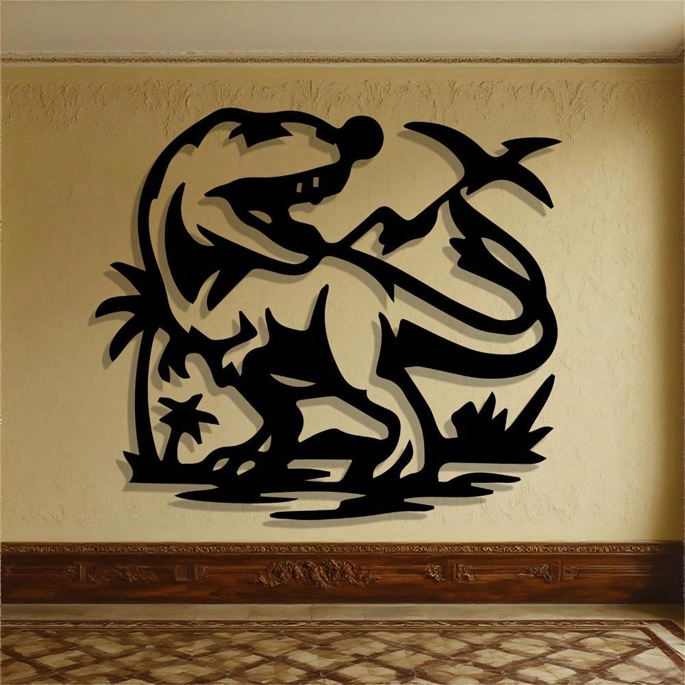 Metal Dragon Wall Art Sculpture Iron Statue Home Decor Living Room Game Room