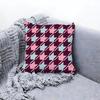 Chic Houndstooth Pattern Style Cushion Cover Premium Comfort Reversible Pillow Cove In One Design For Any Room & Car Interior