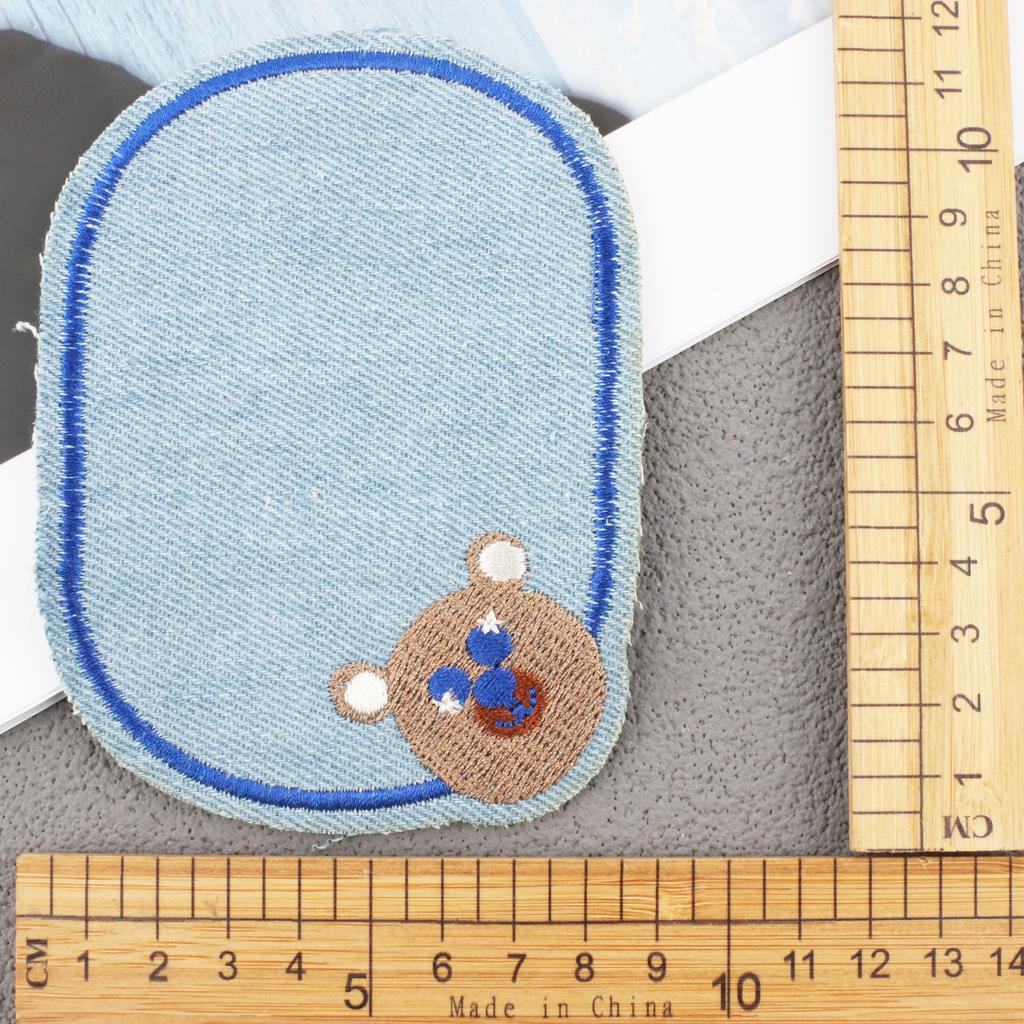 Hot-Selling Cloth Stickers Cartoon Embroidery Stickers Jeans Knee Stickers Ripped Holes Repair Embroidery Label Adhesive Patch Stickers