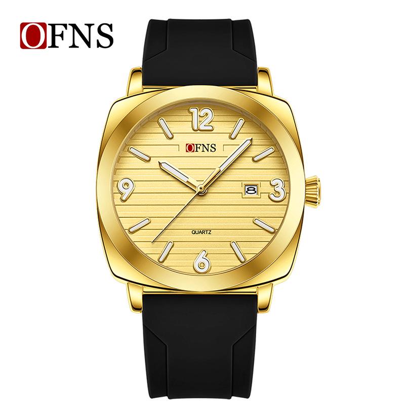 Oufani Men s Waterproof Quartz Watch with Luminous Hands  Date Display