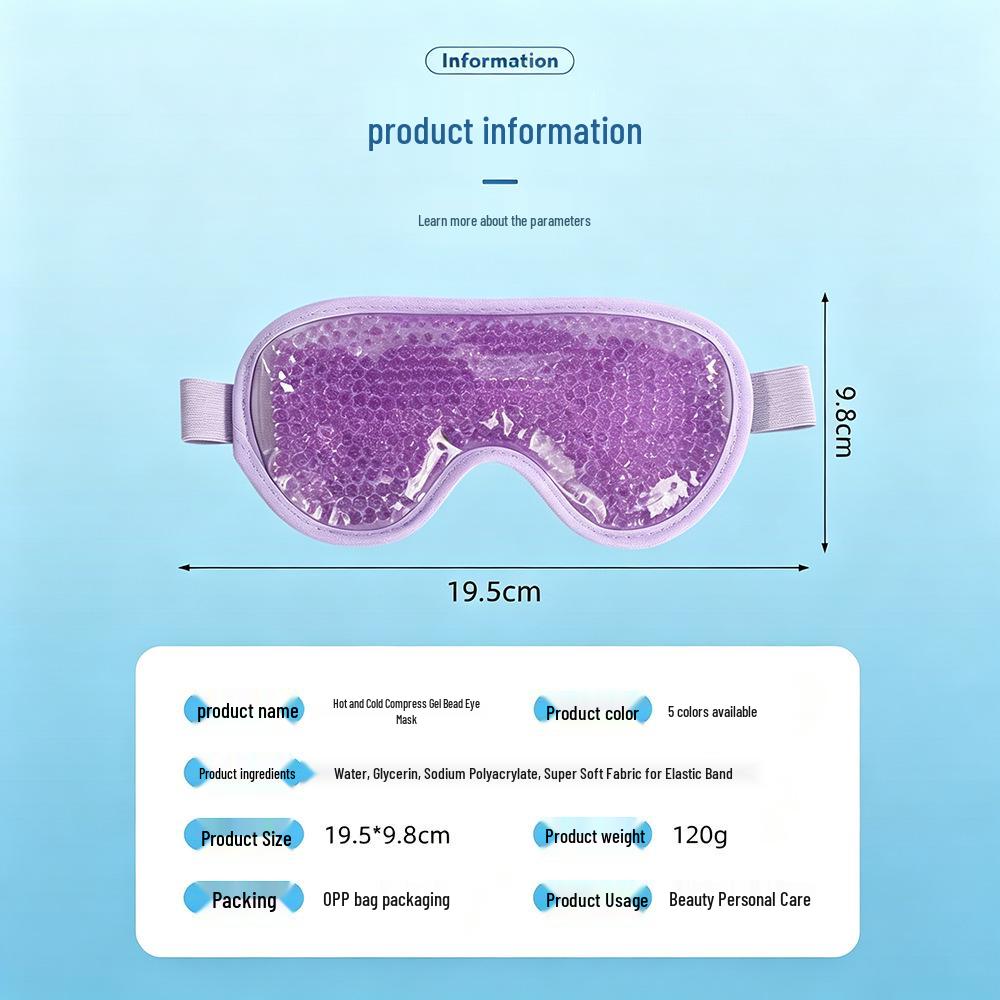 Cooling & Warming Gel Bead Eye Mask for Beauty and Postoperative Recovery