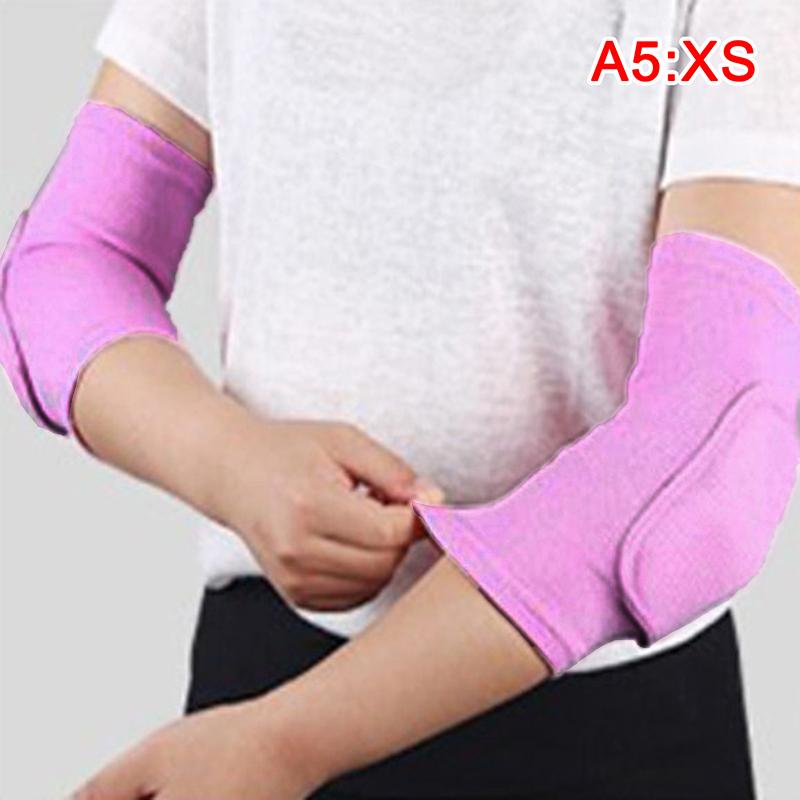 

2 шт. эластичные налокотники утолщенные губчатые защитные налокотники защита для баскетбола XS розовый