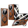 Leather Phone Case Mate X6 X5 X3 All-in-One Screen Protector Rotating Stand Magnetic Shockproof Business Style
