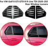 Rear Side Window Trim Spoiler For VW Golf 4 Golf 5 Golf 6 Golf 7 MK4 MK5 MK6 MK7 MK7.5 MK8 Window Shutter Cover Louver Air Vents