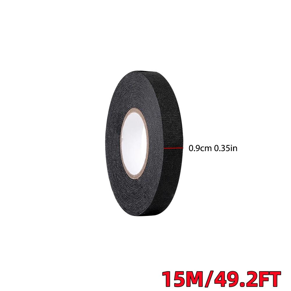 Automobilová tkanina Páska svazku vodičů Tepelná odolnost Vodotěsná Izolační Elektrická páska Černá Samolepicí textilní páska