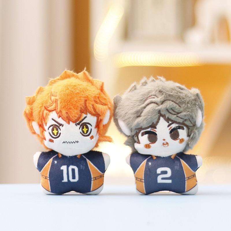 Lock Keychain Blue Cute Cartoon Girl Backpack Decorative Hanging Plush Doll