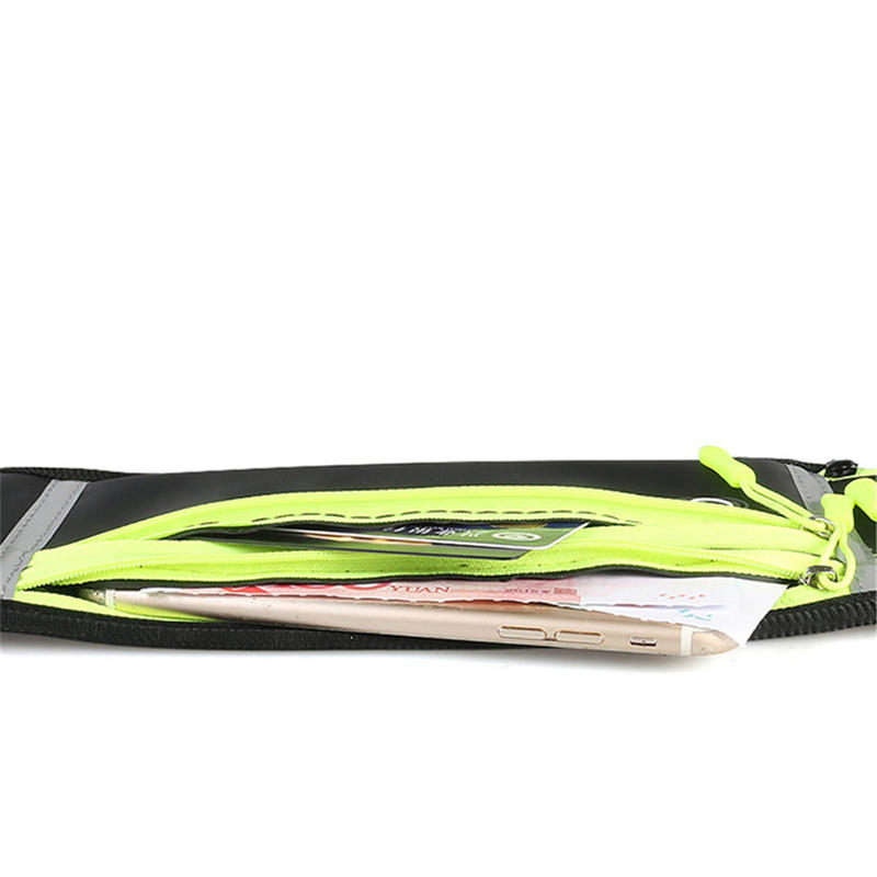 Smukły Pas do Biegania Saszetka Biodrowa Damska Męska Lekki Uchwyt na Pieniądze Telefon Torba na Pas do Pieszych Wędrówek Roweru Treningu