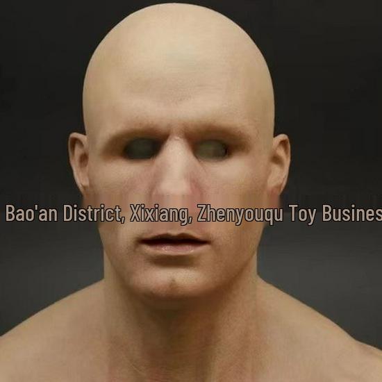 Gränsöverskridande Latex Mask för Äldre Person: Halloween Mänskligt Ansikte Peruk Huvudbonad