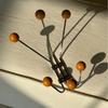 Houten Kledingrekken Scandinavische Kledingrekken Minimalistisch Ontwerp Wandkledinghanger Moderne Opbergplanken Luxe Woonmeubilair