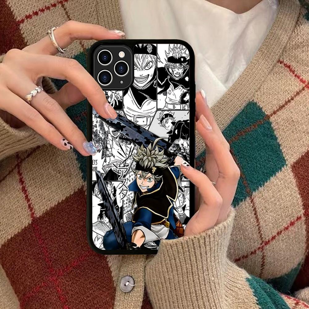 Black Clover Phone Case Silicone PC+TPU For For IPhone 11 12 13 14 15 16 Plus Pro Max Cover