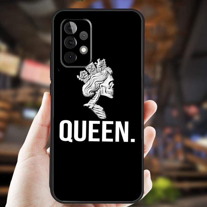 King Queen Art Case For Samsung Galaxy A34 A06 A05 A32 A16 A55 A36 A26 A54 A14 A22 A52 A35 A15 A53 A13 A56