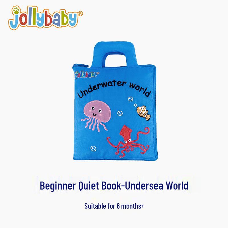 

Jollybaby Undersea World Quiet Cloth Book - Montessori Educational Toy for Babies 0-3 Years