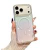 Glitter mobile phone case is suitable for iPhone17Promax European and American transparent magnetic attraction Apple 17 new models