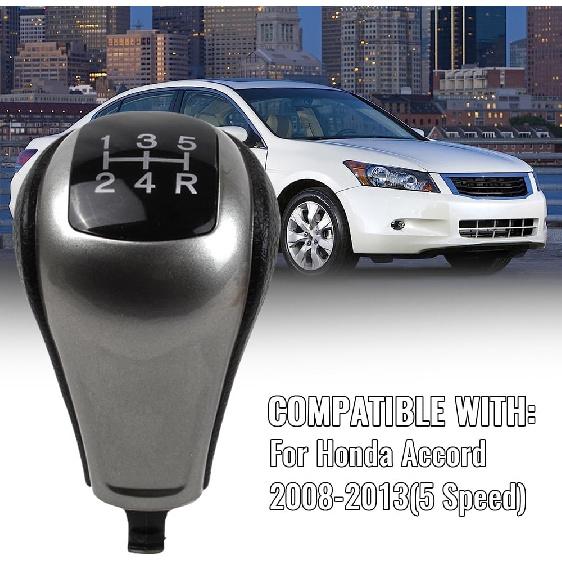 Gear Stick Shift Knob, Shifter Head Cover Replacement for Honda Accord Coupe 2008 2009 2010 2011 2012 2013 US Version (5 Speed)