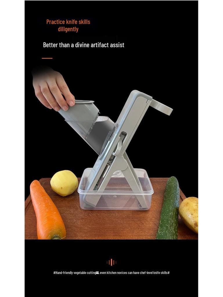 Multifunktionaler Gemüseschneider & Reibe - Kartoffel-Raspel- & Schneidewerkzeug