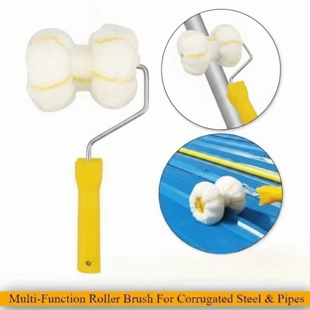 Multifunctional Paint Roller Brush Ergonomic Handle Corner Edger Paint Roller Indoor DIY Project