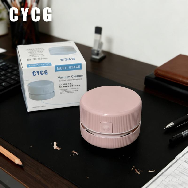 1 Cute mini desktop vacuum cleaner 1pcs розовый