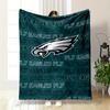 Philadelphia Eagles Logo Mønster Tæppe Flanel tæppe til soveværelse, stue, sofa og lur sofaer