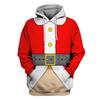 Funny Design Christmas 3D Printed Hoodies For Men Clothes Fashion New In Hoodie & Sweatshirts Santa Claus Cosplay Y2k Tops