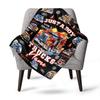 Just A Boy Who Loves Trucks Home Customize Your Name Blankets Comfortable Soft Lightweight Allseason Multipurpose Blanket For Picnics Sofas Offices