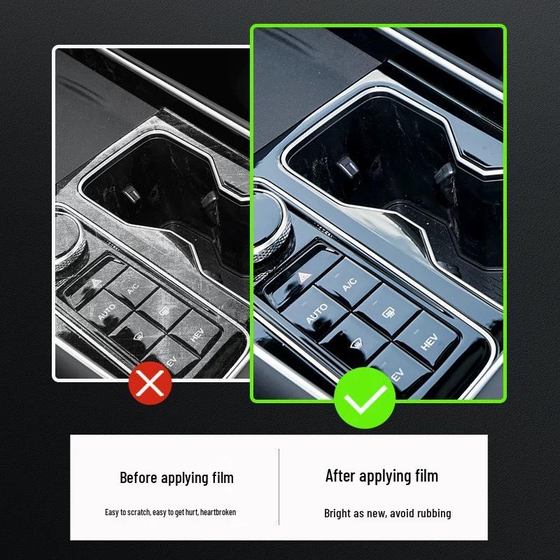 Transparent TPU Interior Film for 2021-2025 GAC Aion V Plus Console and Door Panels
