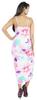 Inkmeso Printed V Neck Maxi Bodycon Dress For Womens Sexy Spaghetti Strap