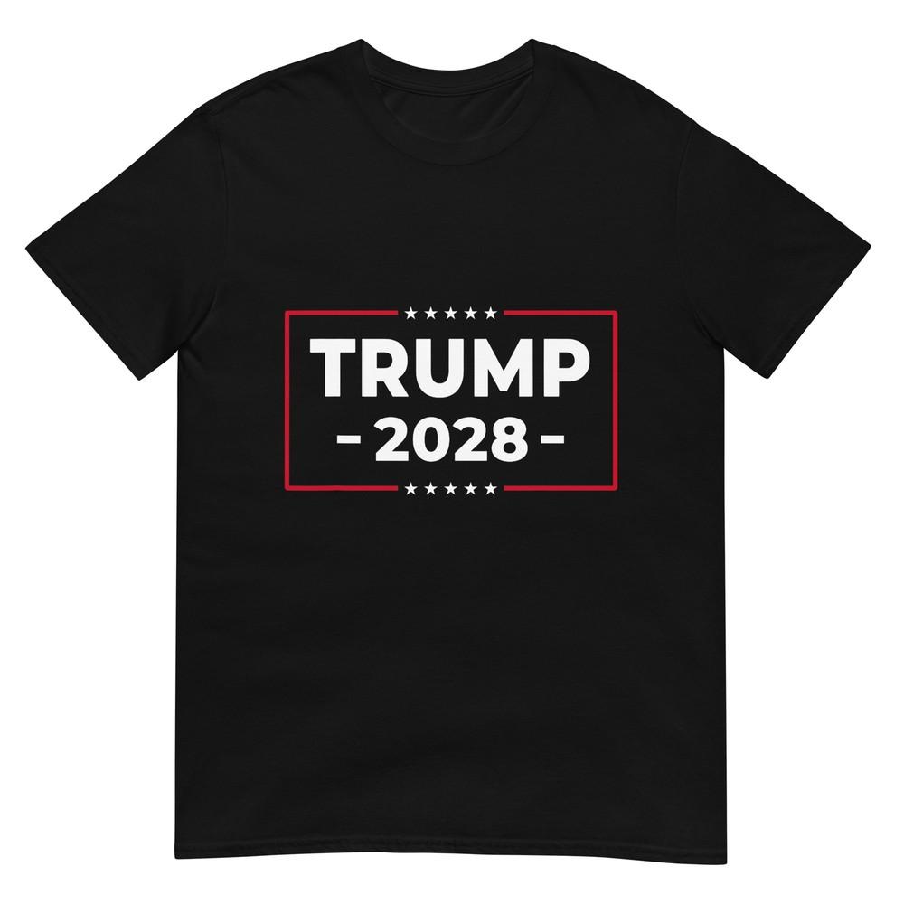 Дональд Трамп 2028 Президент Американский Флаг Про Трампа Винтажная Футболка 3XL