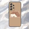 Süße Cartoon-Igel-Handyhülle für Samsung S25,S24,S21,S22,S23,S30,Ultra,S20,Plus,Fe,Lite,Note,10,9,5G Schwarze Hülle