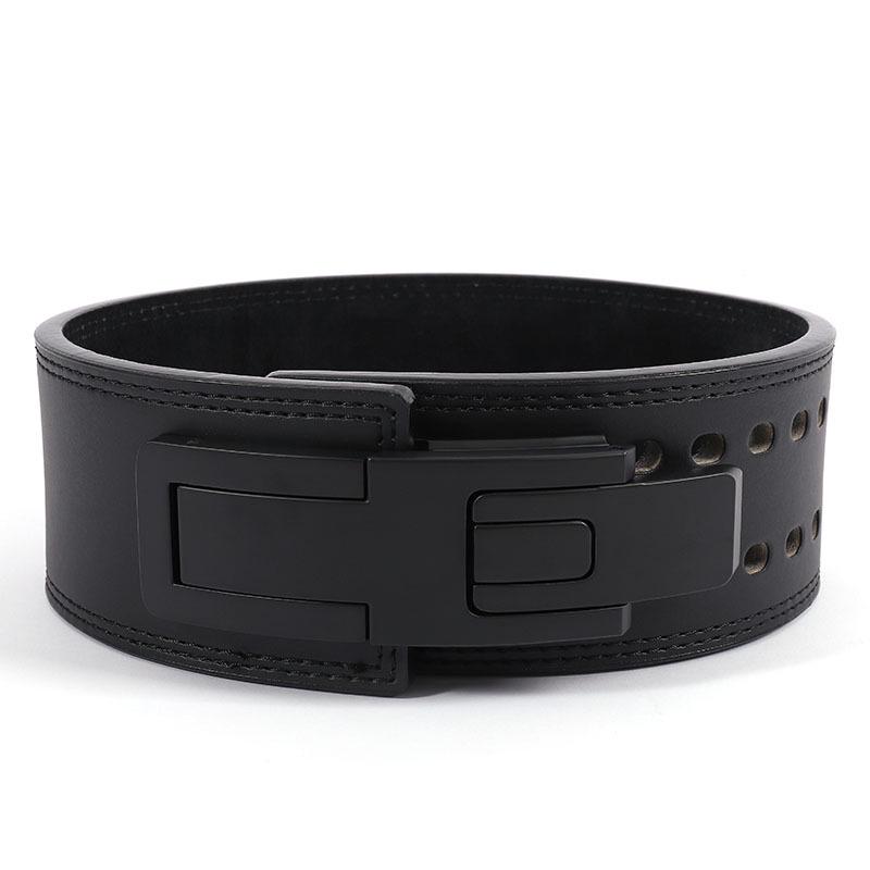 Unisex Leather Fitness Belt for Squats, Deadlifts, and Powerlifting - Lumbar Support for Weightlifting and Sports