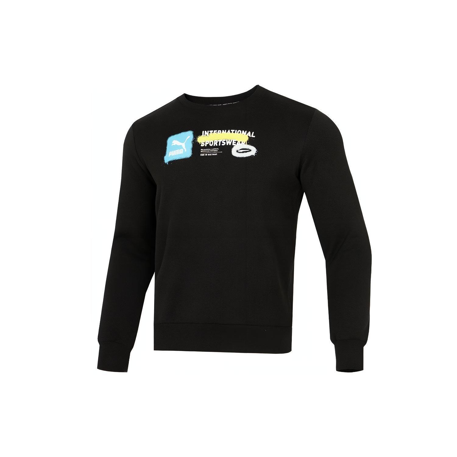 

Puma Sports Crew Neck Pullover Sweatshirt Мужские топы Черный 536304-01 S