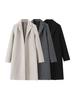 Women's Solid Color Loose Slimming Long Coat - Autumn 2023 Collection