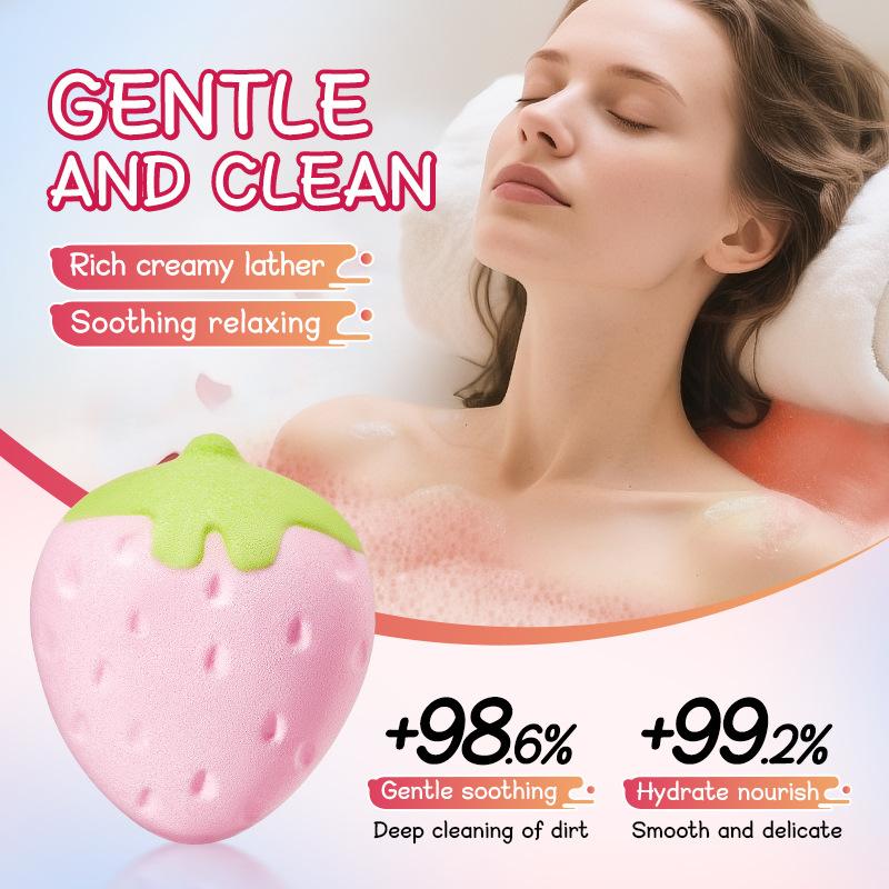 Strawberry Cleansing Fragrance Bath Salt Ball 155g Cleansing Body Bath Salt Ball Skin Care Products