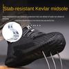 Labor Shoes Men, Wear-resistant and Tie-resistant Lightweight Steel Bag Head, Smash-proof and Stab-proof Soft Sole, Safety Work Shoes