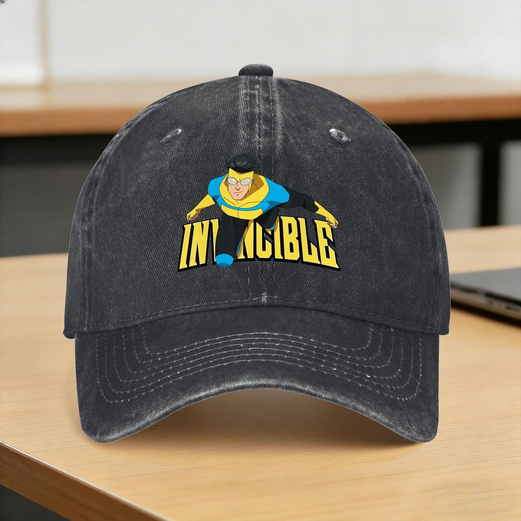 Invincibles Animated Sun Baseball Cap FeUnisex Unisex Custom DIY Hip Hop Hats Summer Yk Cute Outdoor Gym Wholesale Snapback Cap