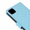 Applicable to iphone12 smooth rhombus mobile phone leather case 13Pro card wallet flip 11promax protective case