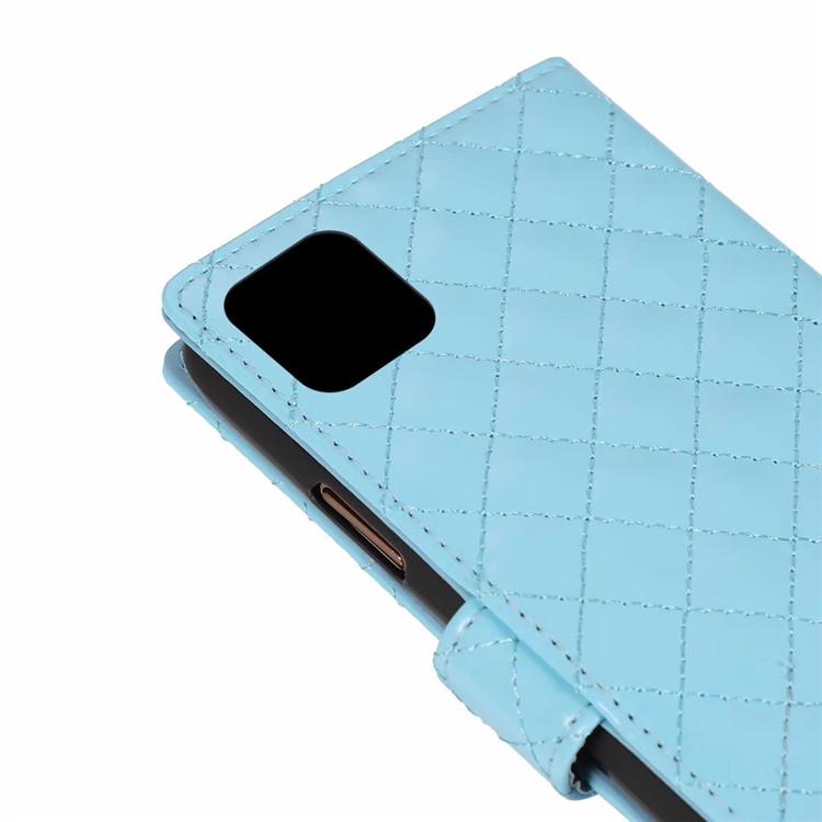 Applicable to iphone12 smooth rhombus mobile phone leather case 13Pro card wallet flip 11promax protective case