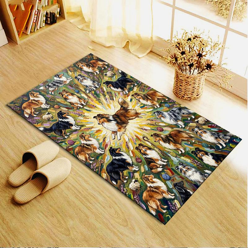 2025 New Cute puppy Carpet Rug for Living Room Bedroom Home Sofa Decoration,Kids play Non-slip Floor Mat