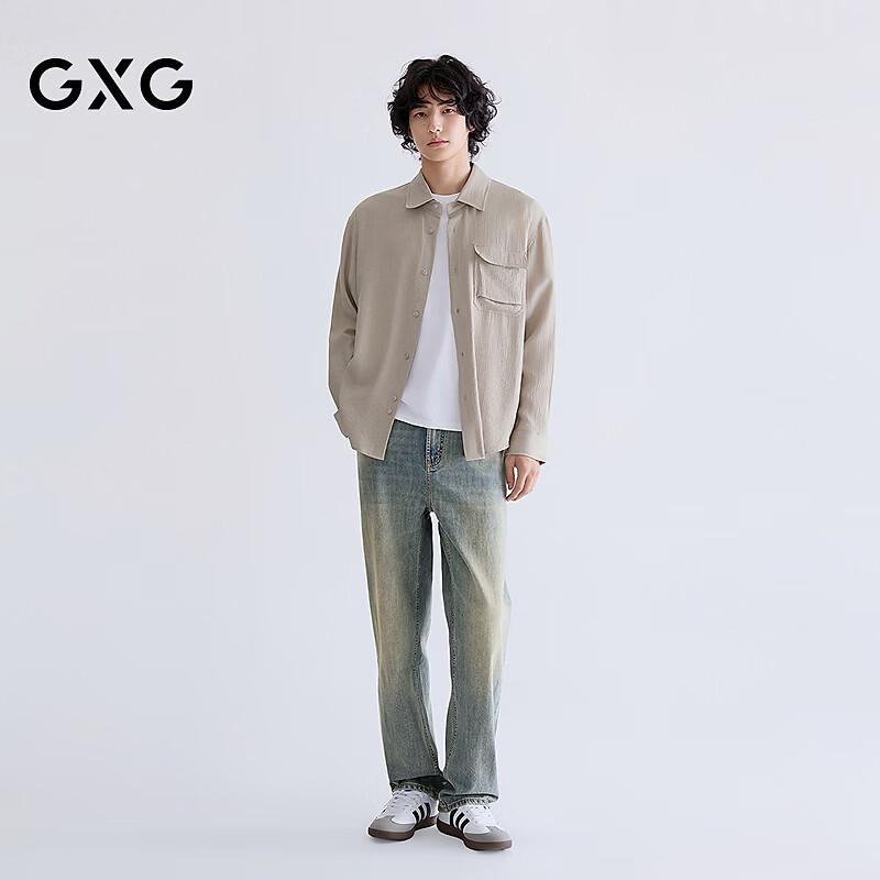 GXG Men's Retro Washed Straight Jeans
