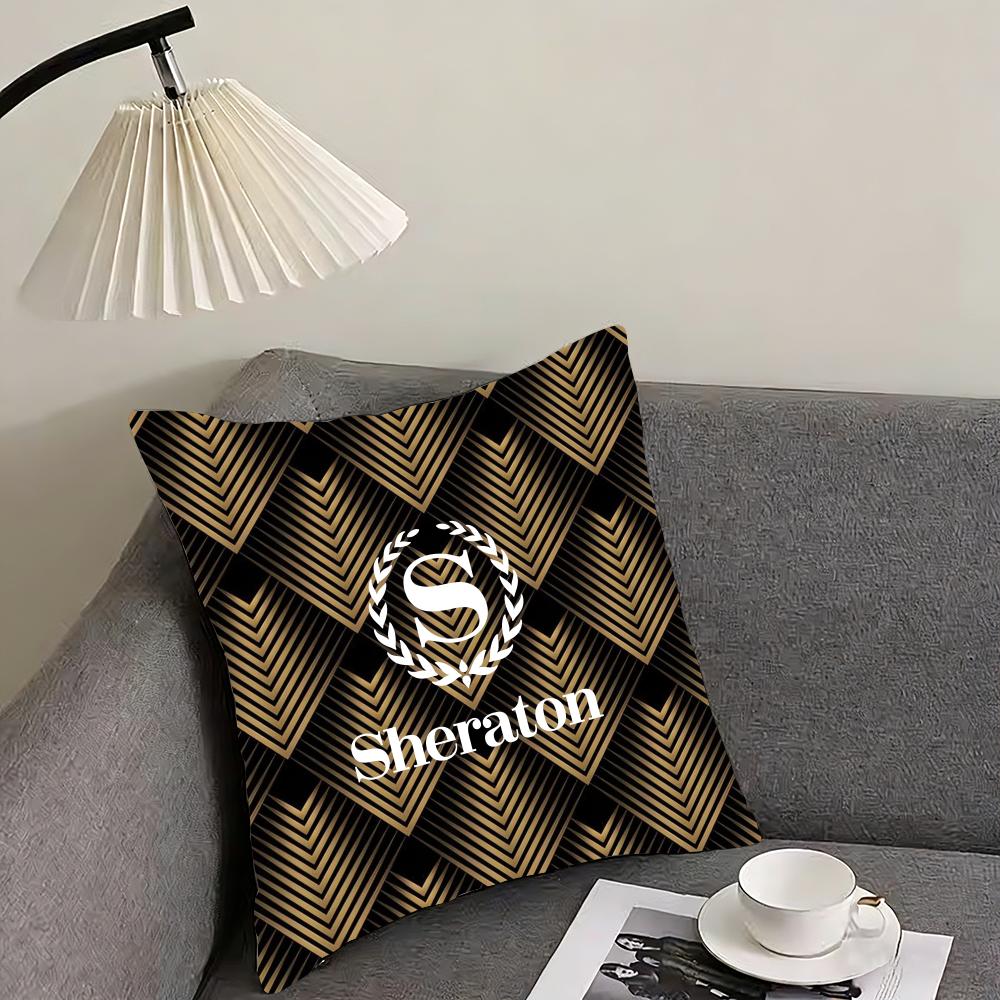 Sheraton Hotel Cushion Cover Reversible Plush Pillow Cover – For Car, Sofa, Bedroom, Perfect As a Gift.