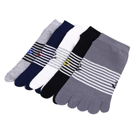 Breathable Men's Five Finger Toe Socks Casual Comfortable Soft Sports Home Wear