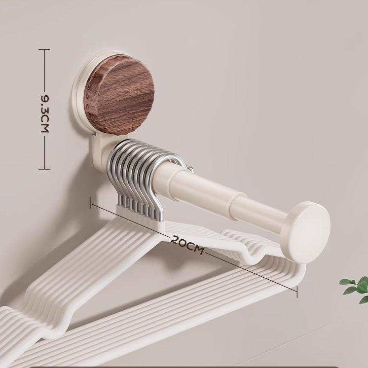 1 шт. Компактная складная телескопическая сушилка для одежды с установкой на присосках, настенная выдвижная сушилка для одежды.