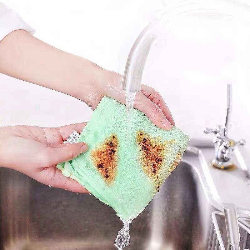 Hadřík na nádobí Hadřík na nádobí z dřevěných vláken Nepřilnavý hadr na nádobí Hadr pro domácnost Kuchyň Speciální absorbční látka Snadno se čistí