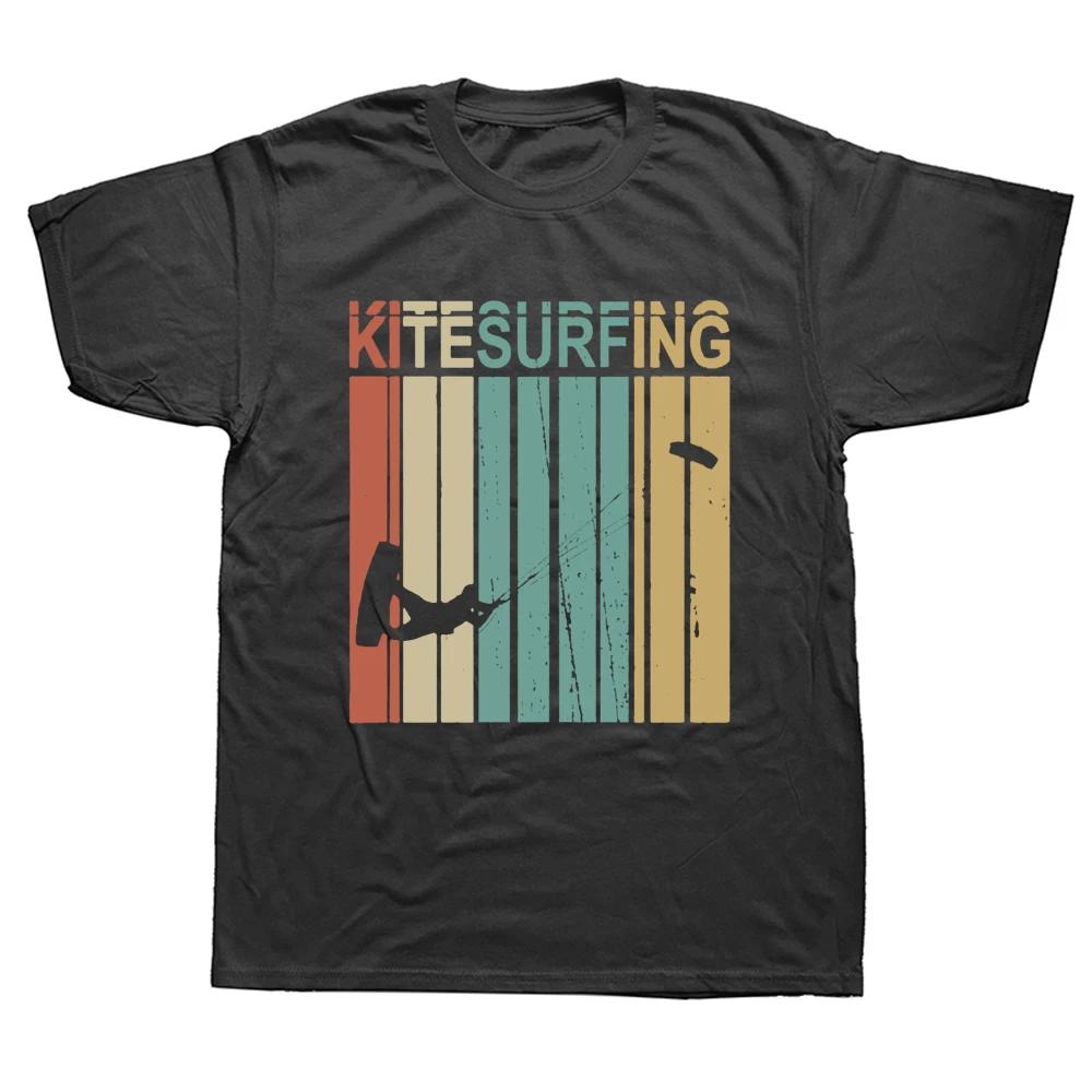 

Funny Ocean Kitesurfing Kiteboarding Flysurfing Kite T Shirts Streetwear Short Sleeve Birthday Gifts Summer Style T-shirt Men XXXL чорний